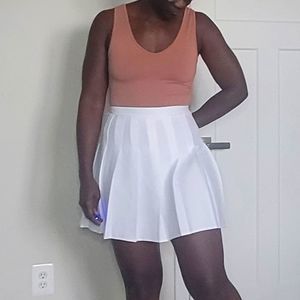 NWT Large Brown seamless V-neck tank bodysuit